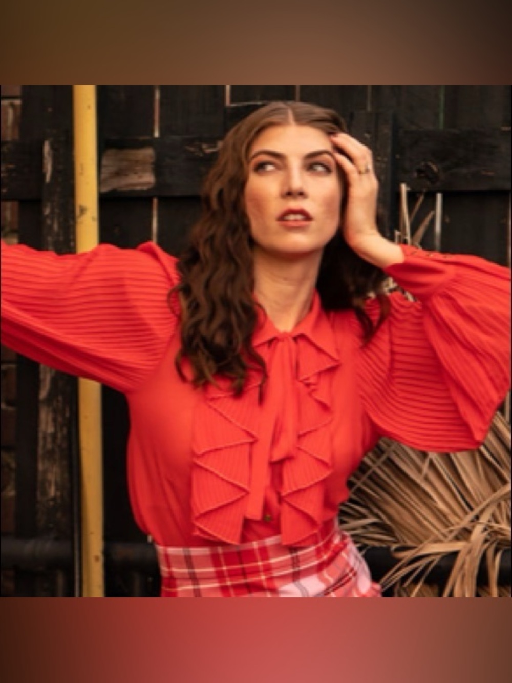 ZARA ~ Raffled Flow Blause - Picture 7 of 11